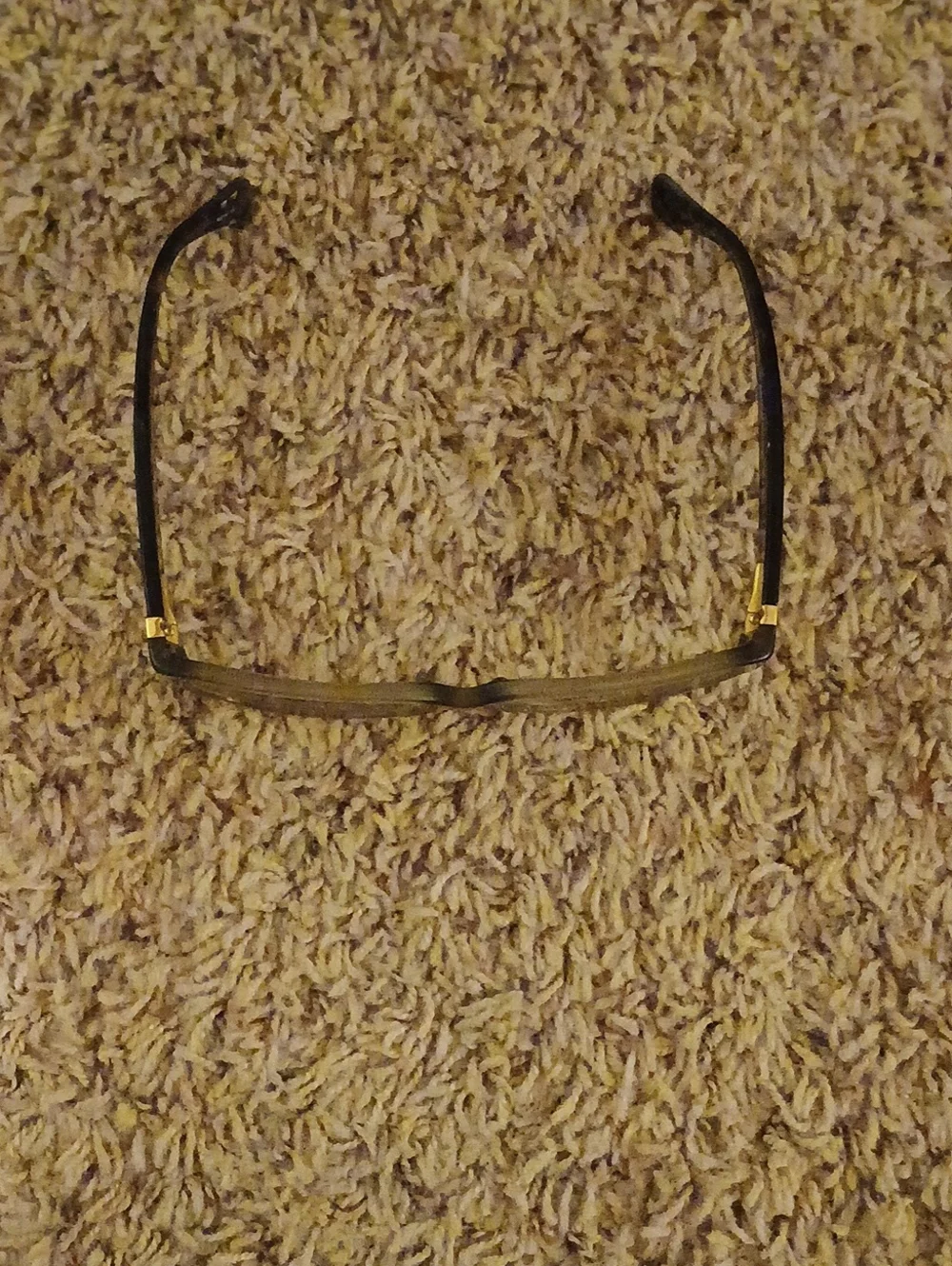 Coach Black and Gold Semi-Rimless Reading Glasses